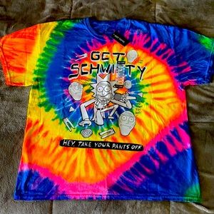 NEW Tie dye Rick and Morty Shirt.